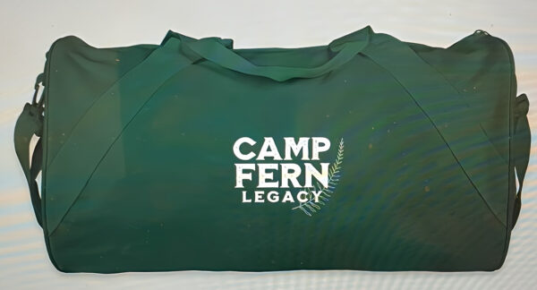 Camp Fern Legacy Small Duffle – Hunter Green with White Embroidery