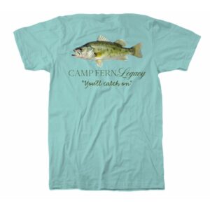 You’ll Catch On Bass Tee – Teal